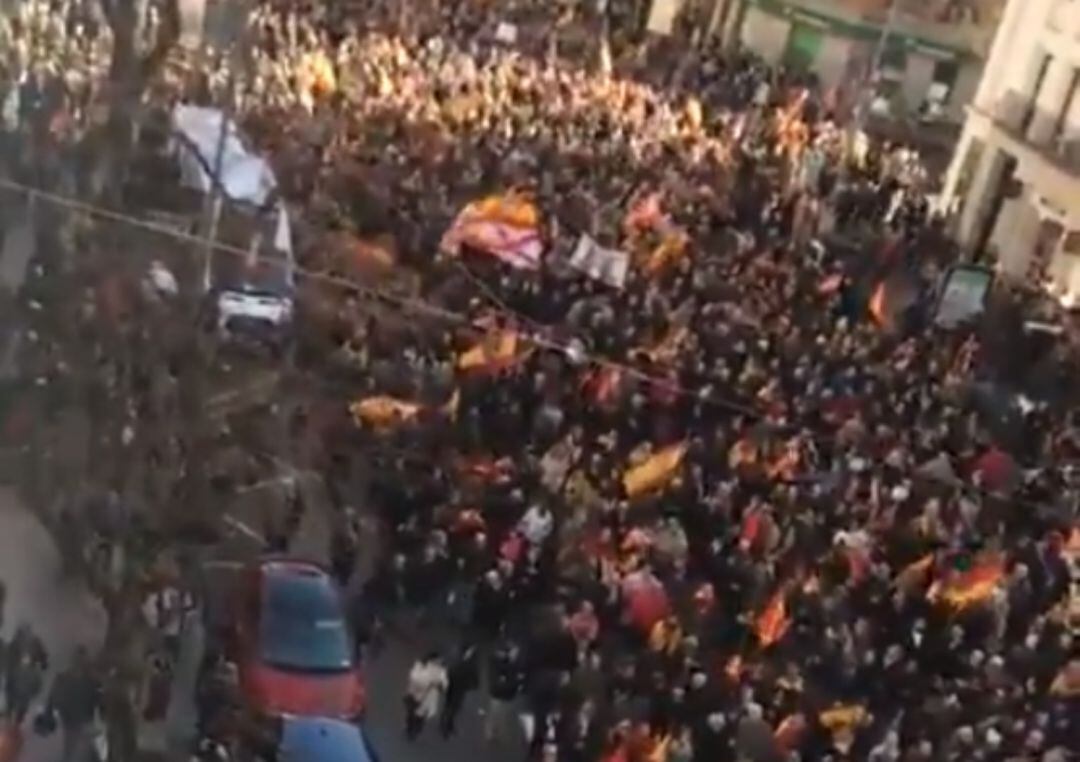 Imagen de la manifestación que ha publicado Rosa Gallego