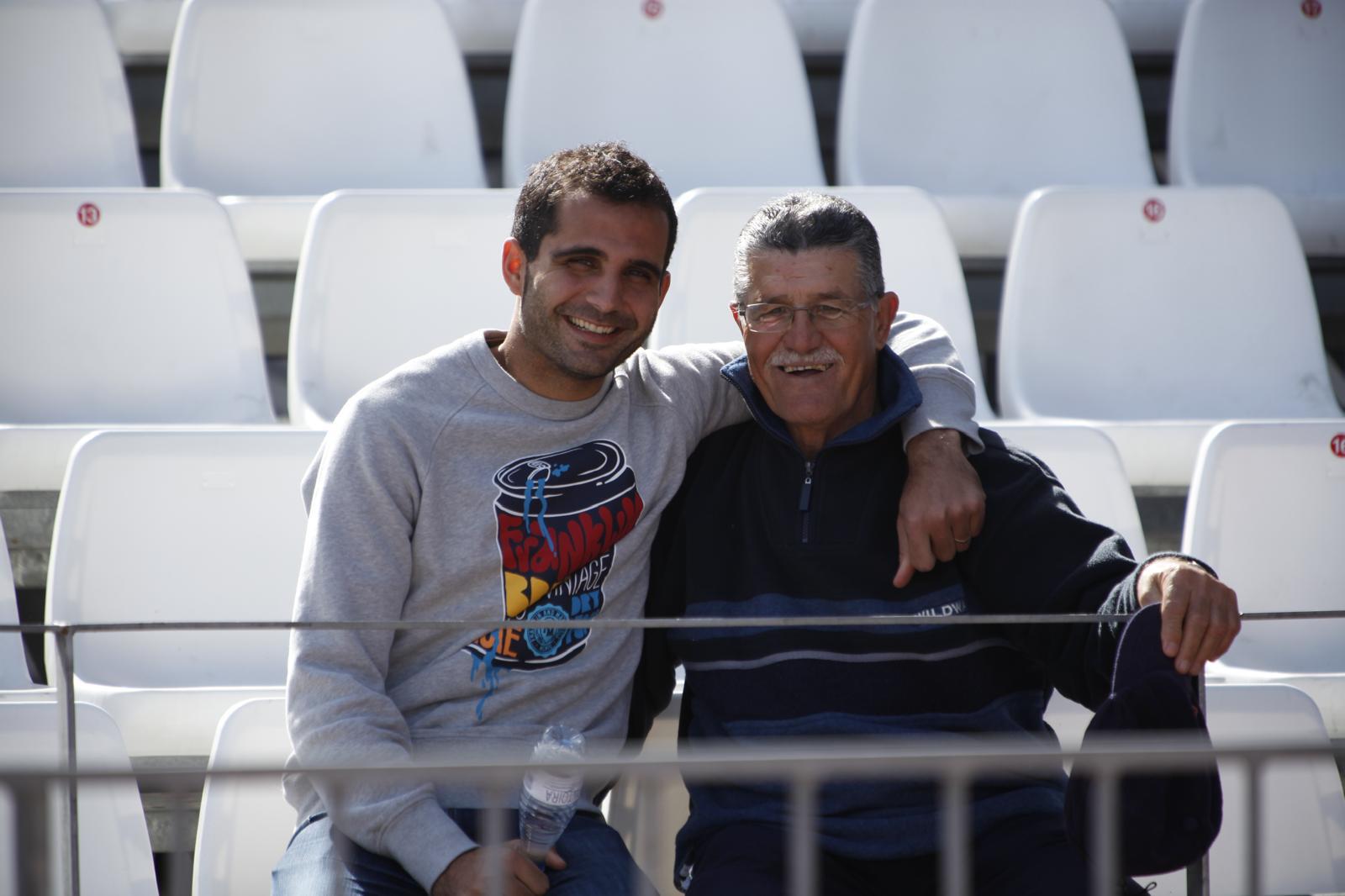 José Antonio Verza con el inolvidable Luis Márquez.
