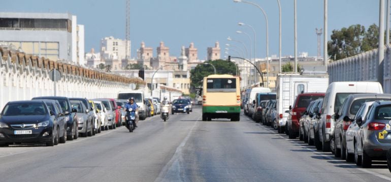 Imagen de la Avenida de Astilleros de Cádiz