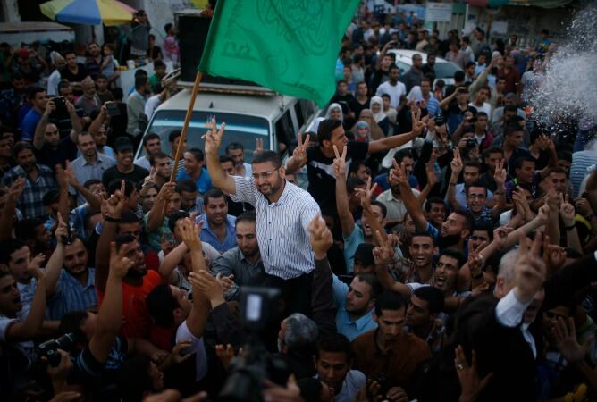 Los palestinos celebran la tregua definitiva con Israel.