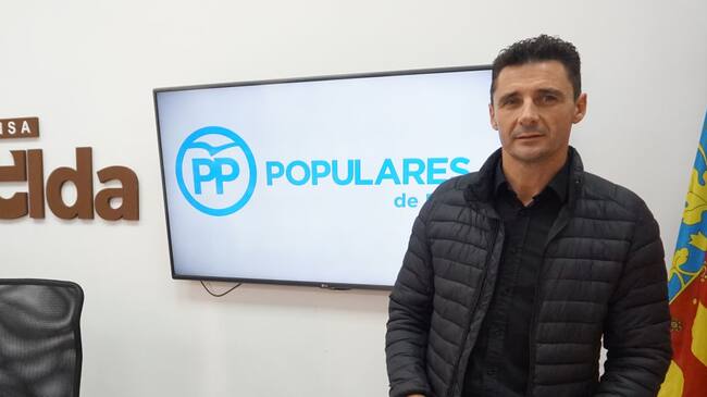 Alberto García, portavoz del PP de Elda