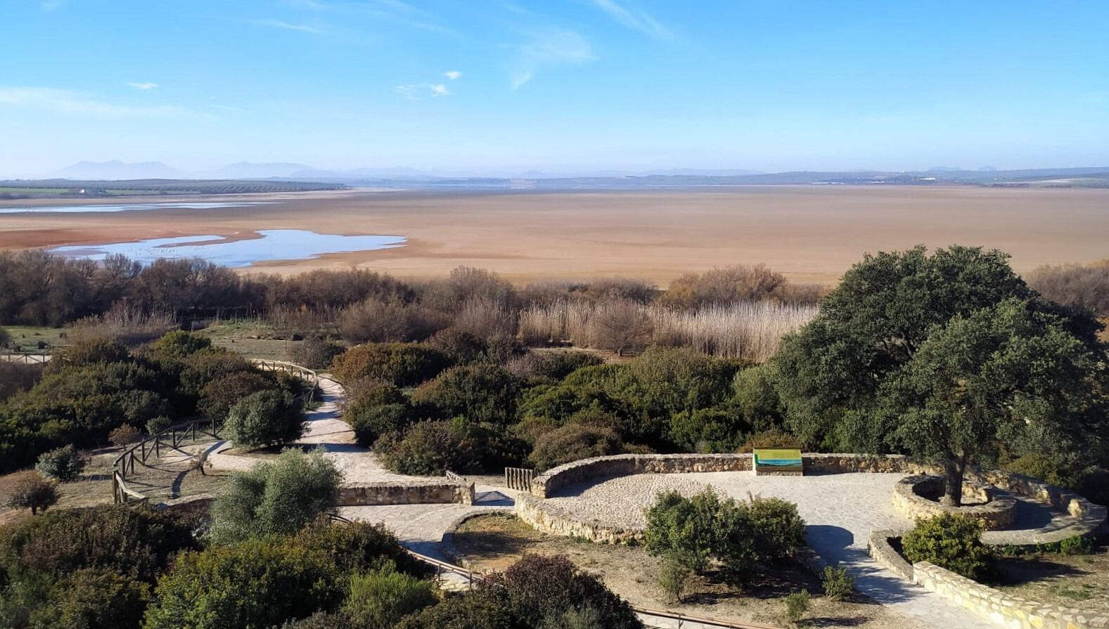 Panorámica de Fuente de Piedra a fecha de hoy