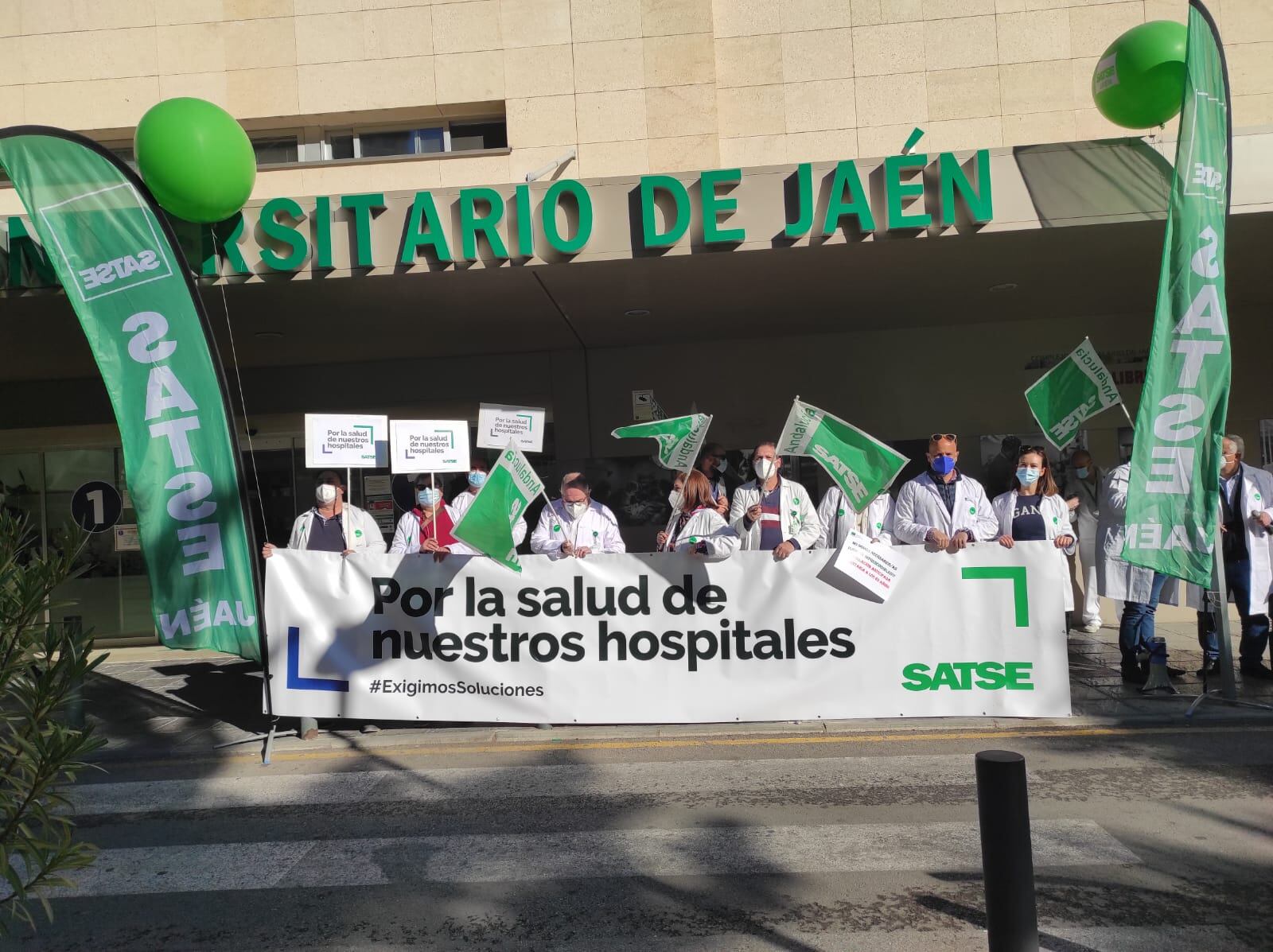 Movilización del SATSE en el Hospital Universitario de Jaén - Imagen de archivo