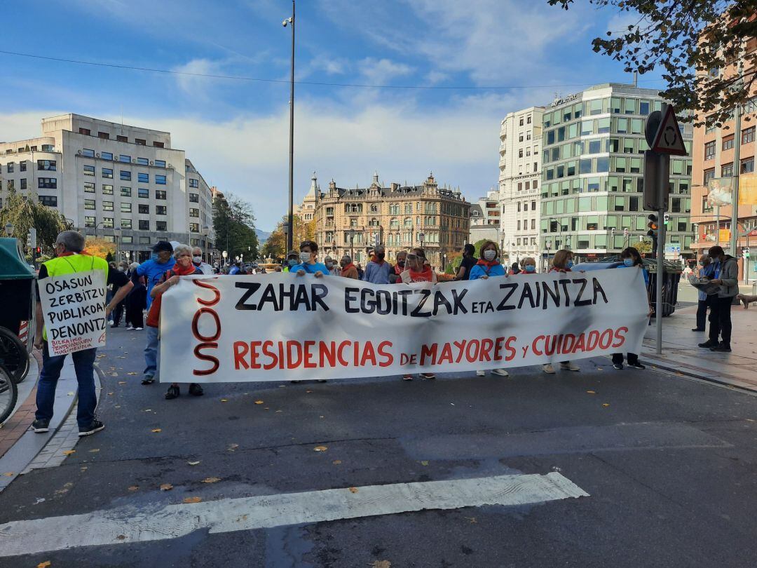 Manifestación de este sábado en Bilbao