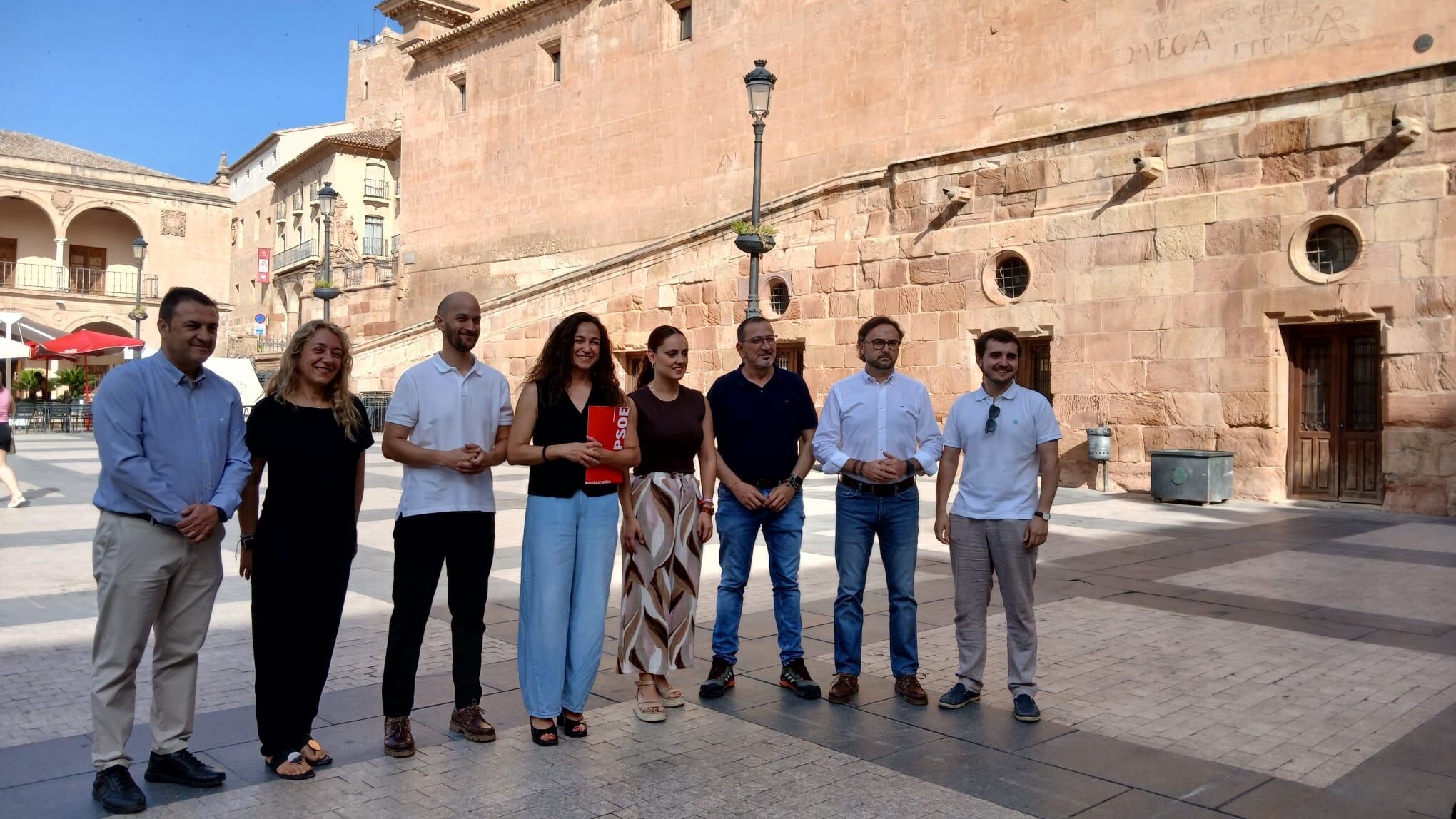 Parte de los concejales del PSOE de Lorca