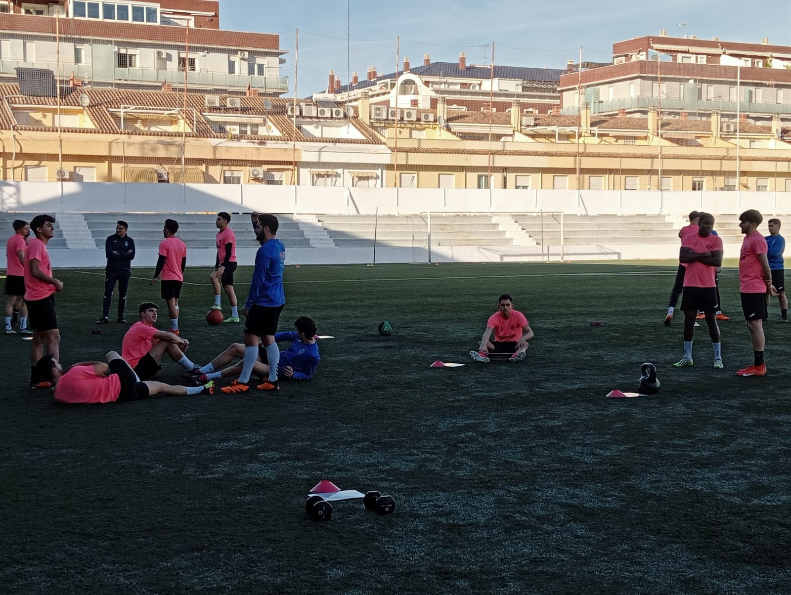 Entrenamiento de este jueves del CD Olímpic