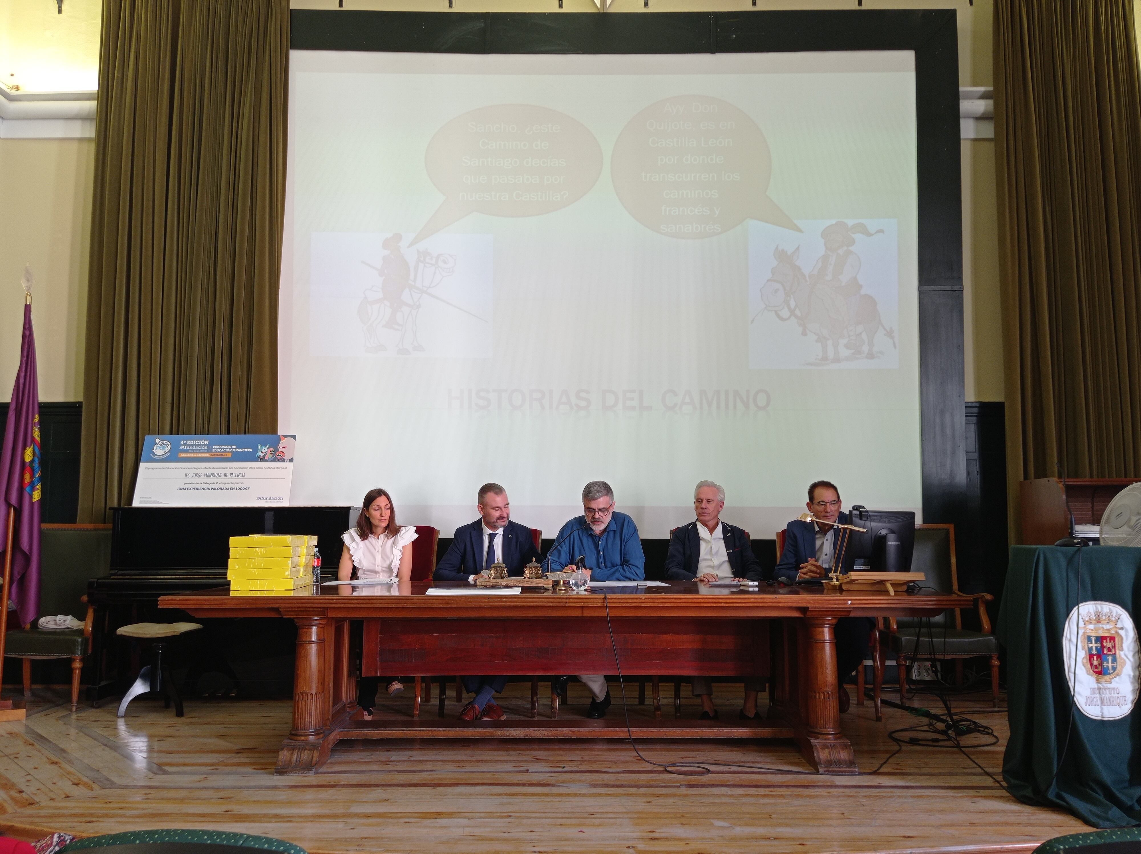 Acto de entrega del premio en el Paraninfo del centro