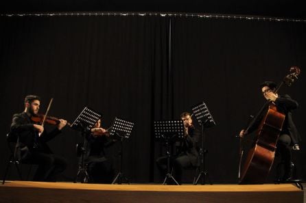 Momento de la actuación del cuarteto &#039;A Corda&#039;