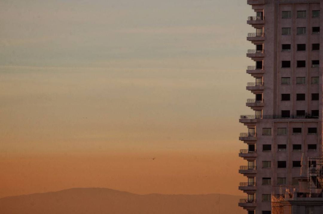 Imagen del cielo de Madrid durante la tarde del martes 4 de diciembre