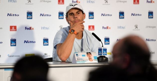 Nadal, en la sala de prensa