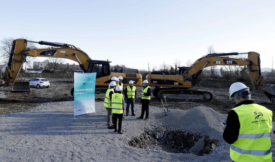 Vista de la parcela en la que Viralgen construirá su nueva planta en San Sebastián. 