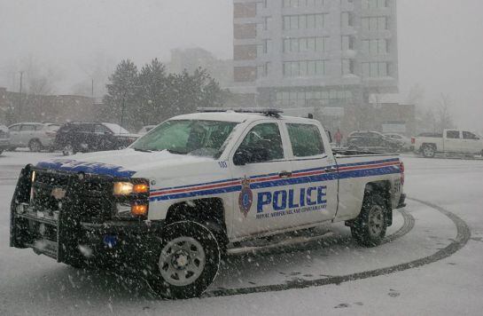 Uno de los vehículos de la policía de la provincia canadiense de Terranova y Labrador