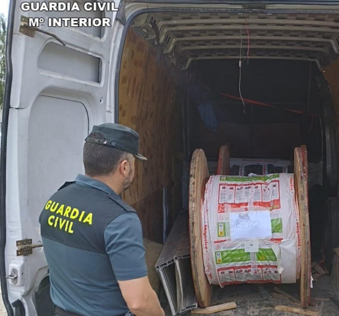 Bobinas de cobre robadas y recuperadas