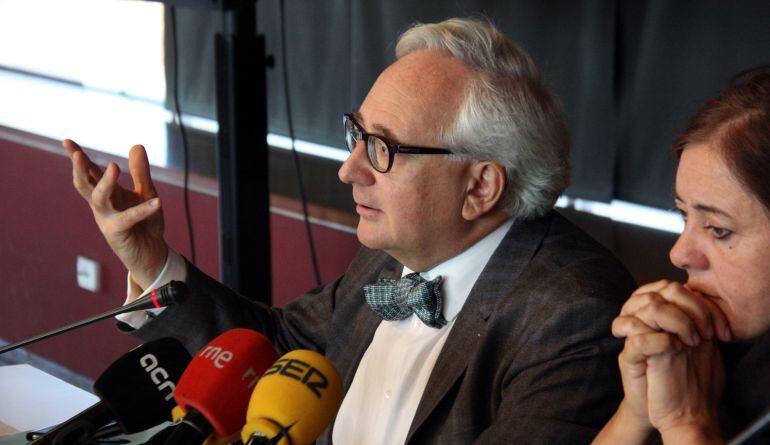 El president del CoNCA, Carles Duarte, al CCCB en la presentació de 'L'Informe Anual de l'Estat de la Cultura i de les Arts 03_2015'