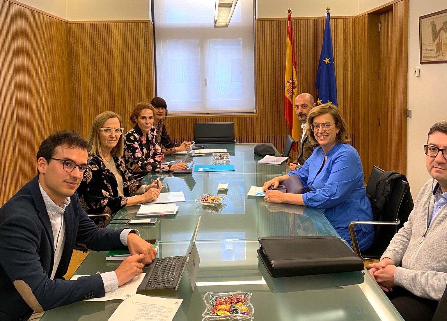 Reunión entre CHD y Diputación de Palencia