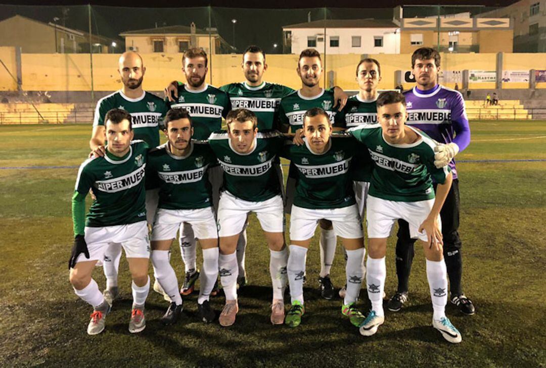 Once inicial del CD Úbeda Viva ante el Rvo. Bailén