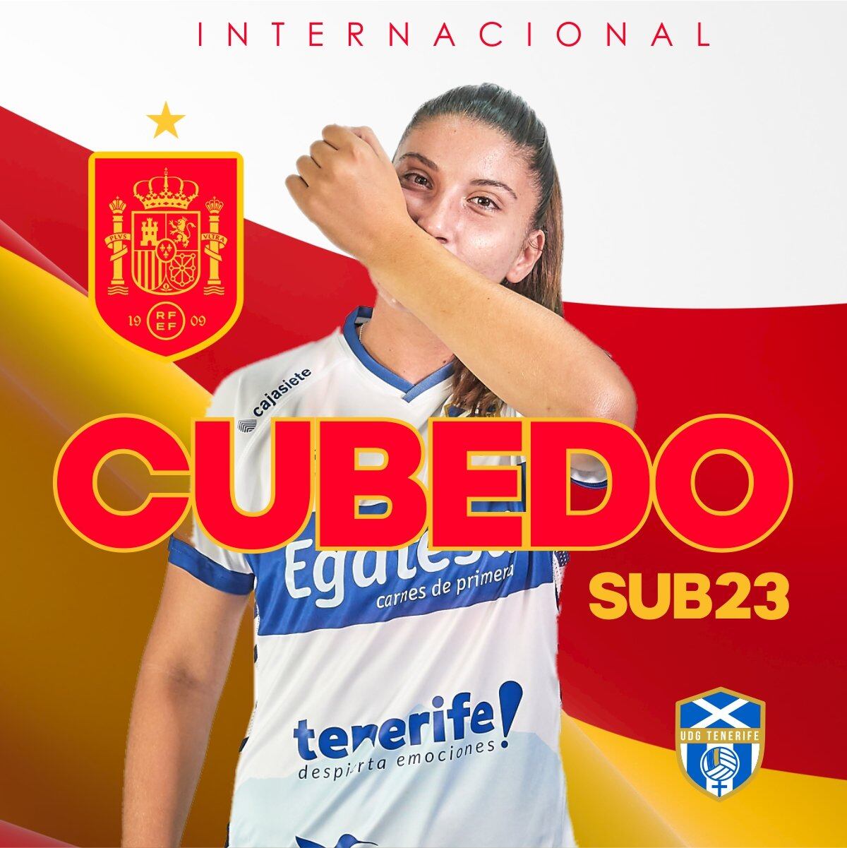 Cristina Cubedo, jugadora del Granadilla Egatesa