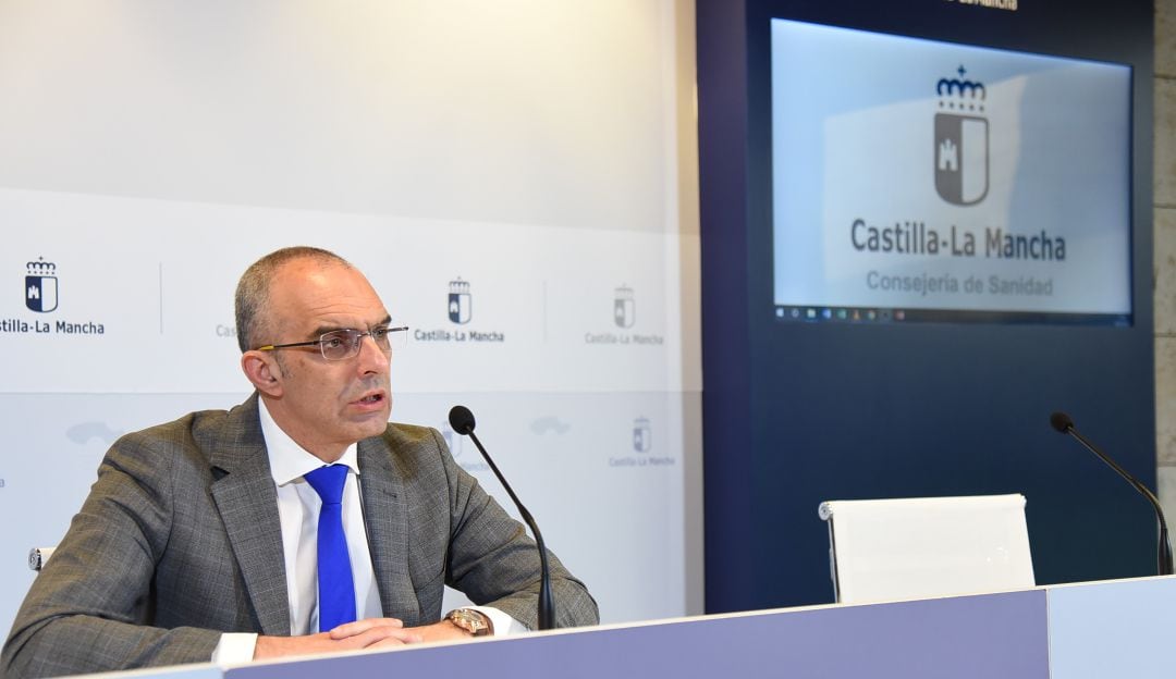 Juan Camacho director general de Salud Pública de Castilla La Mancha durante la comparecencia de este miércoles