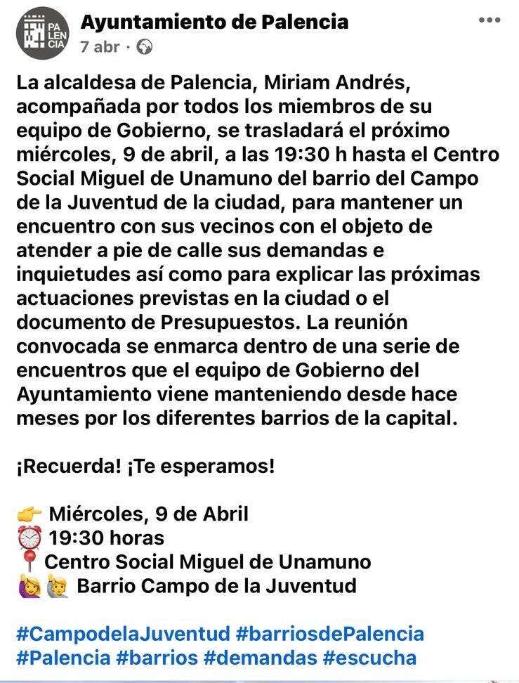 El PP denuncia el uso partidista de las redes sociales institucionales del Ayuntamiento de Palencia por parte del PSOE