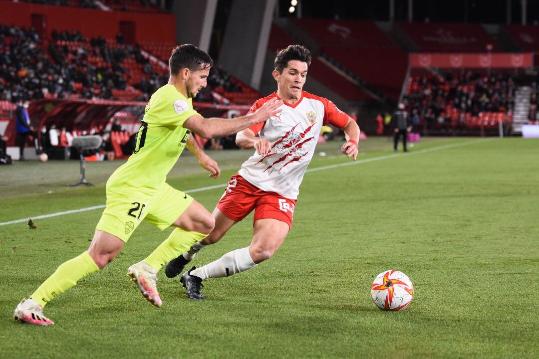 Juanjo Nieto en el partido de Copa del Rey ante el Elche.