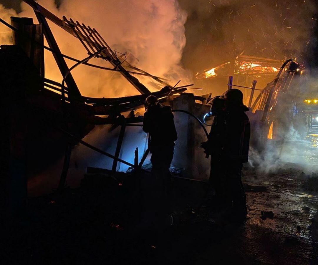 Incendio en un chalet de El Molar