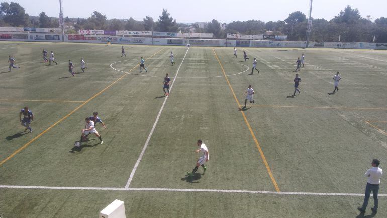 Imagen del partido jugado en Santa Eulària