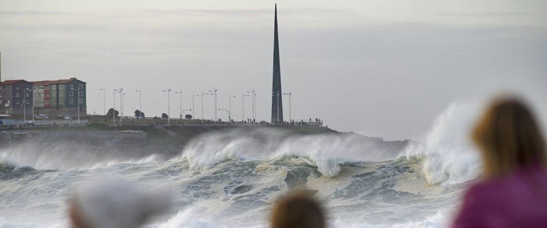 Oleaje en A Coruña