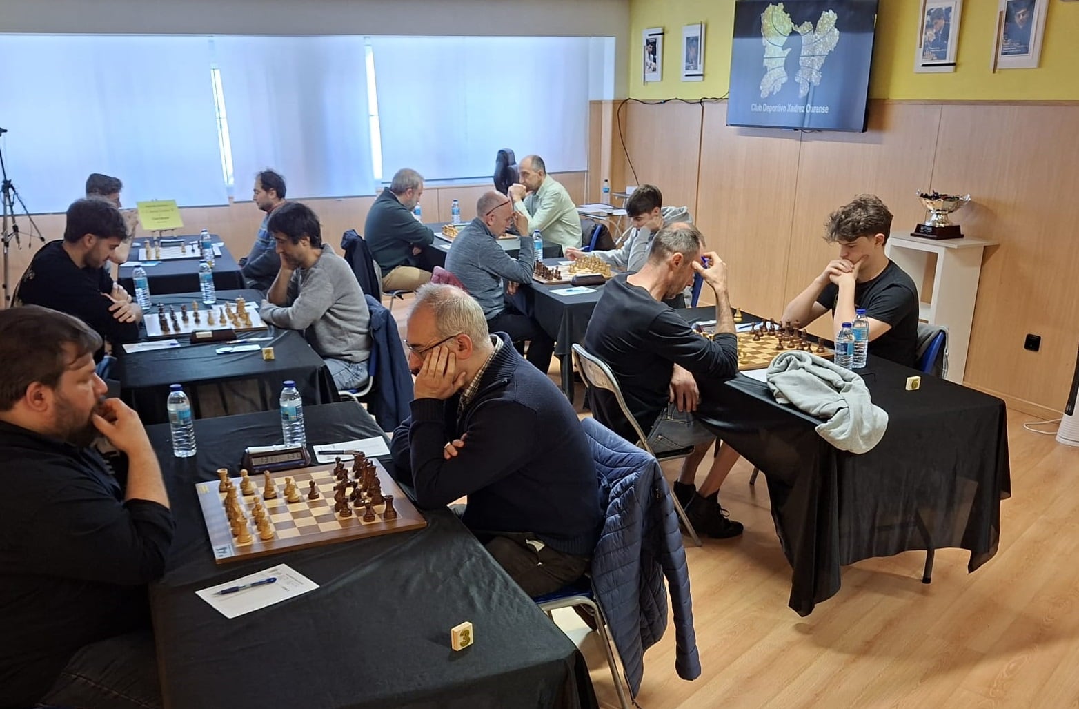Nueva jornada en la Liga Gallega de ajedrez disputada el pasado fin de semana