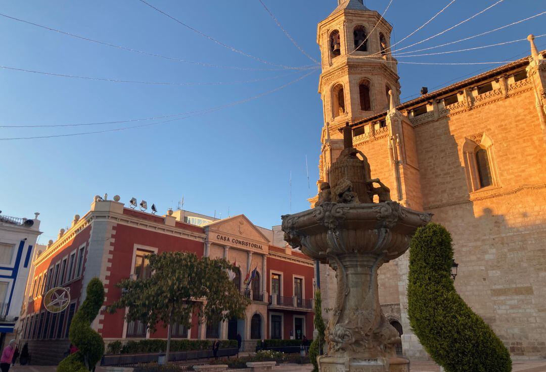 Imagen de archivo de la Plaza de España de Valdepeñas (Ciudad Real) 