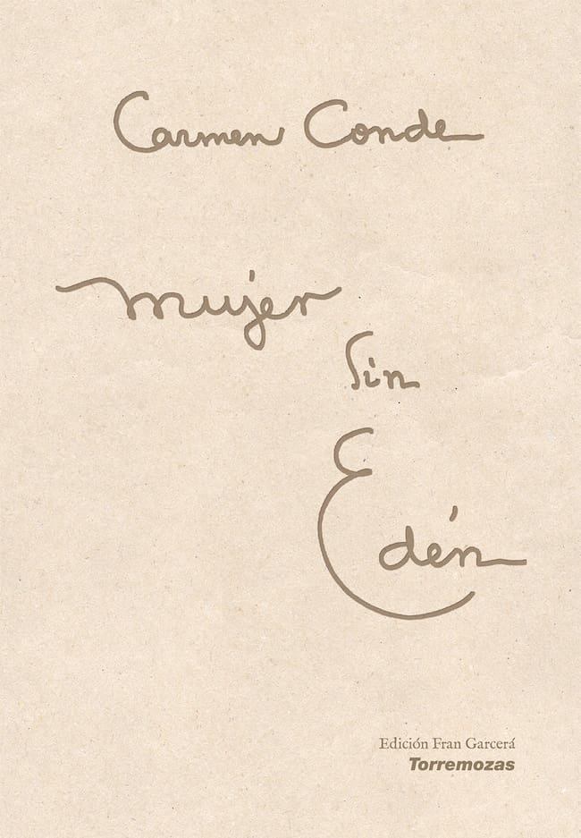 Cubierta de la edición facsímil dedicada a Amanda Junquera de Mujer sin Edén (Ediciones Torremozas, 2019).