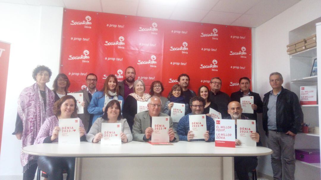 Presentación de las 23 primeras medidas del programa electoral del PSPV-PSOE de Dénia.