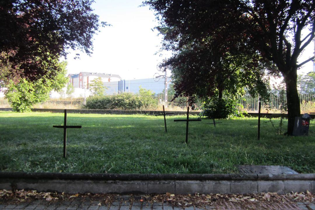 Aspecto del jardín frente a la Junta