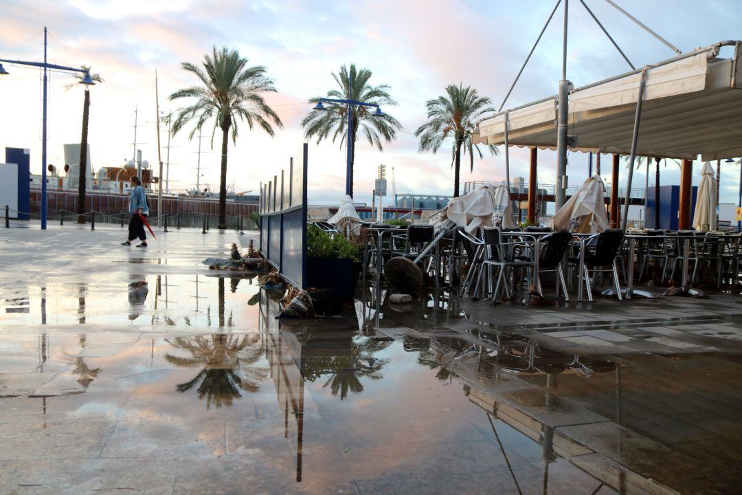 Inundació al Serrallo de Tarragona. 