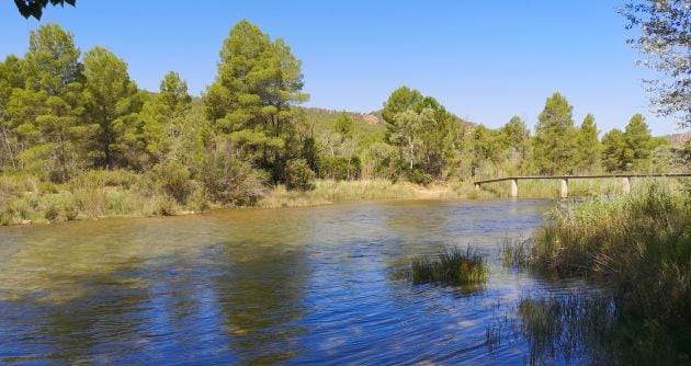 Junto al puente de los Franceses hay una zona de baño frecuentada en verano.