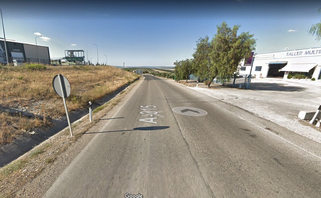 Carretera en la que se ha producido el accidente de tráfico mortal