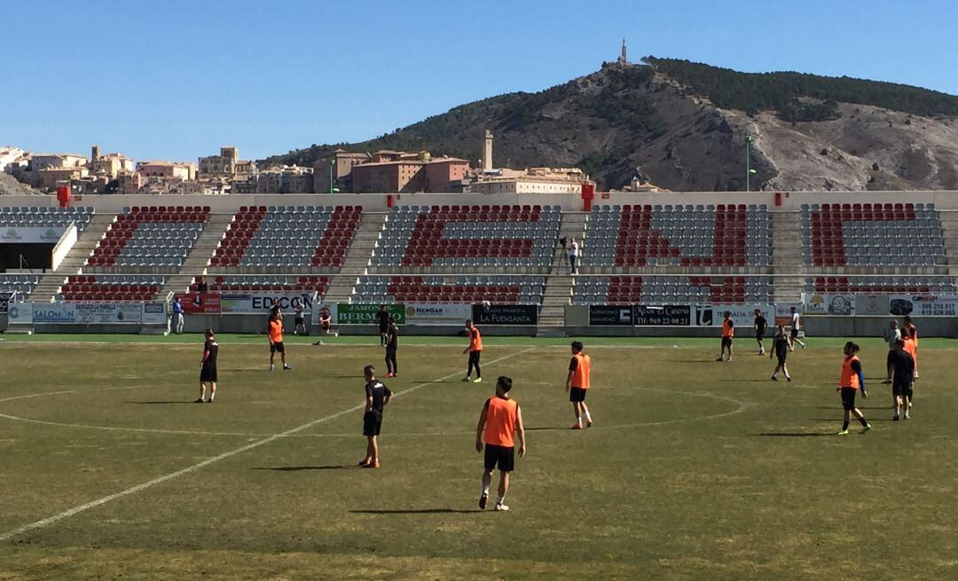 Entrenamiento del Conquense en La Fuensanta 