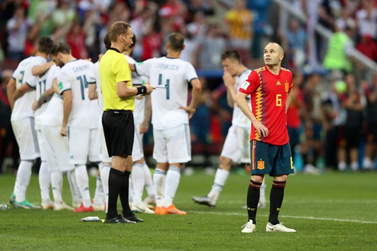 Iniesta tras el partido