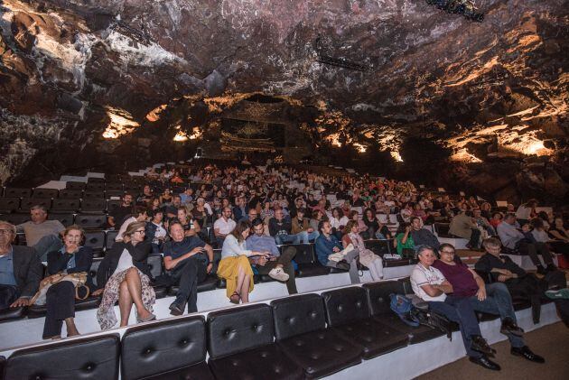 El auditorio de Jameos del Agua registró una muy buena entrada de público.