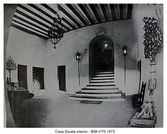 Casa Zavala interior. BIM nº 75-1973