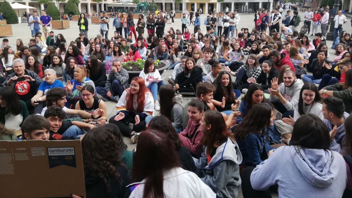 Sentada por la lucha contra el cambio climático