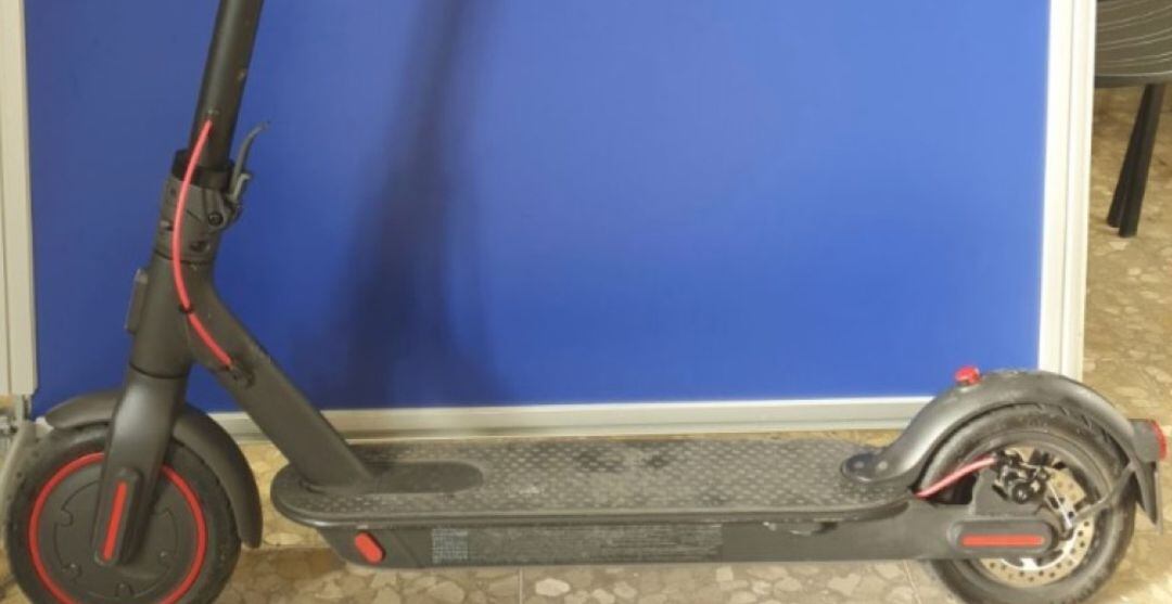 Patinete empleado en los robos