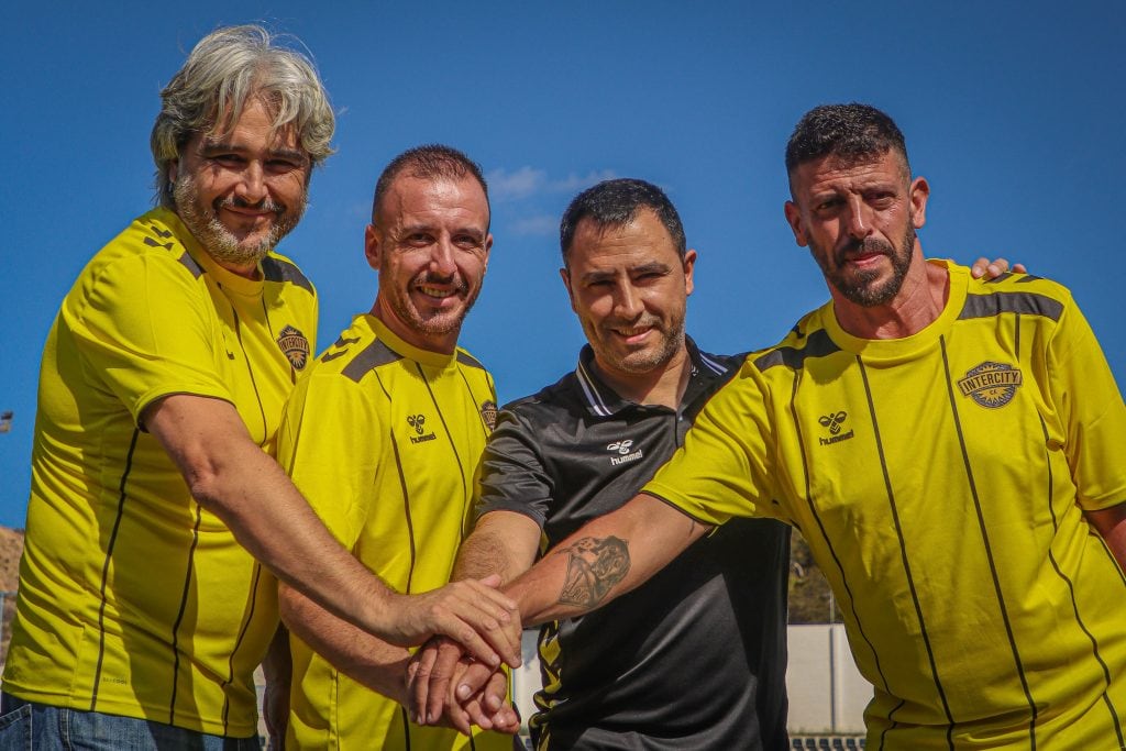 José Antonio Richart Parra, Raúl González Galeano, Christopher López Cantó y Héctor Gadea Asunción. Foto: CF Intercity