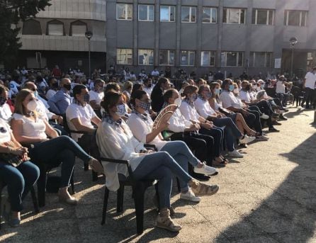 La consejera de Igualdad y Portavoz del Gobierno Regional, Blanca Fernández ha asistido al acto institucional de la Pandorga