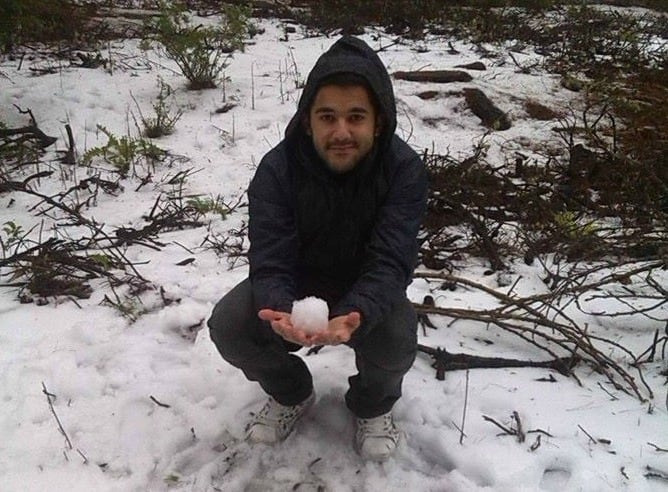 Abián Delgado, en la cumbre de Gran Canaria