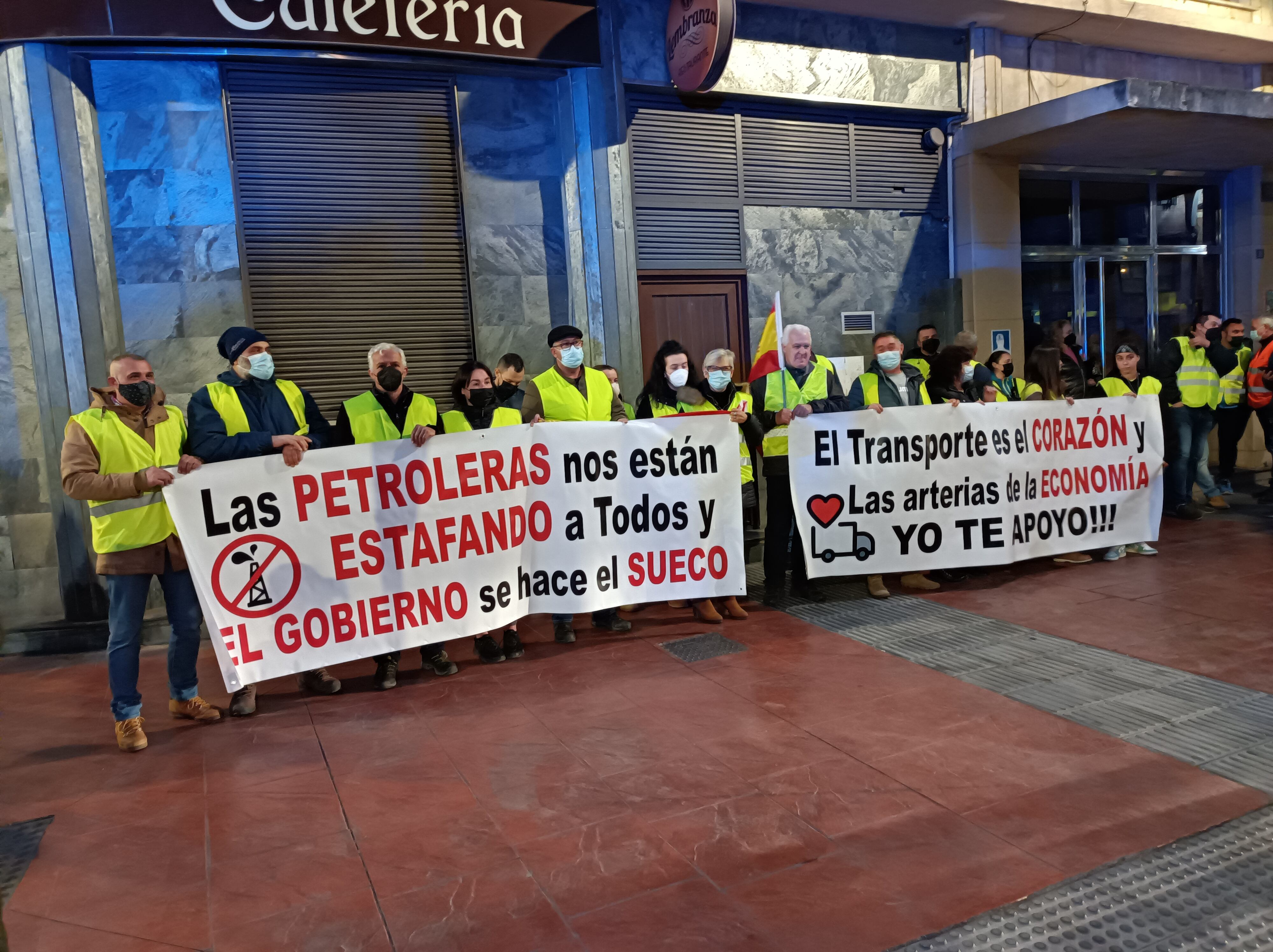 Los transportistas también se unieron a la movilización sindical