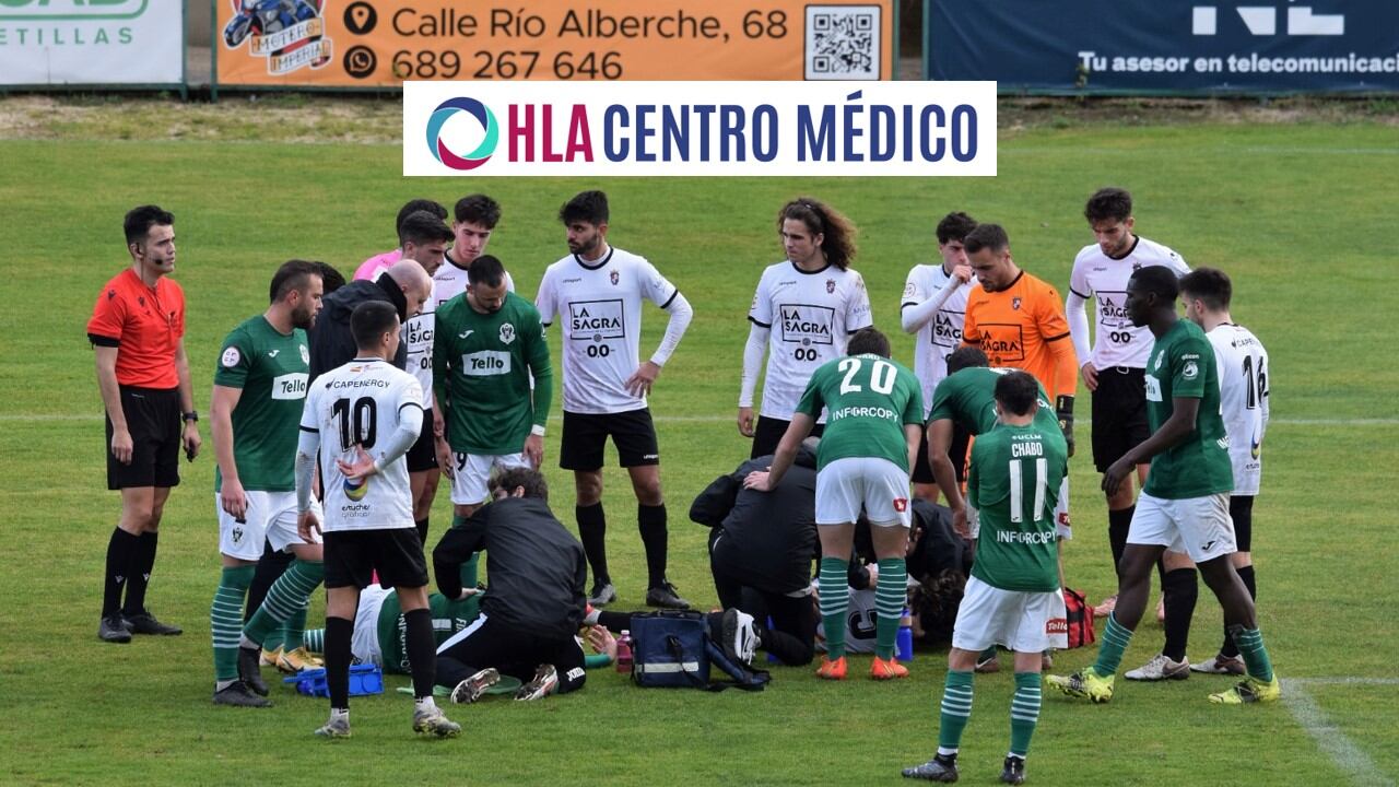 El partido estuvo parado casi 10 minutos por el choque Collazo-Fontanello