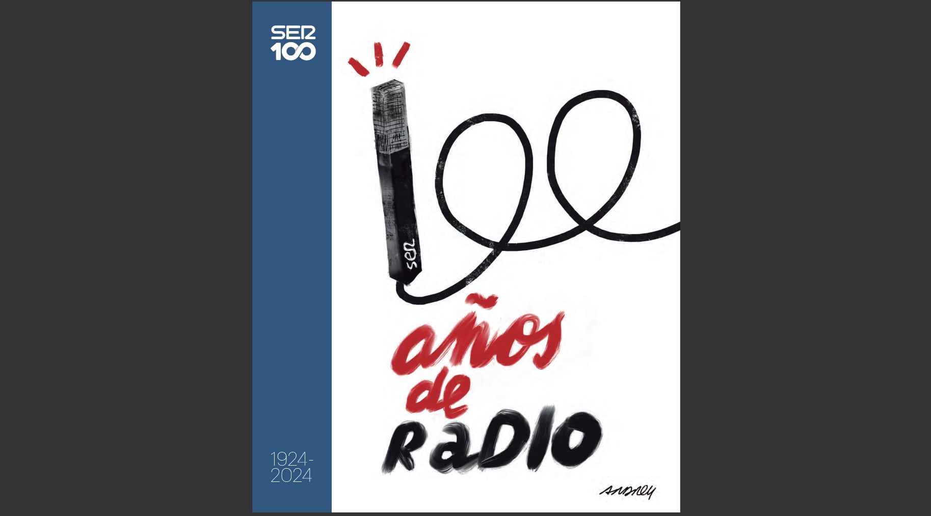 Portada de la revista de los 100 años de radio de la SER