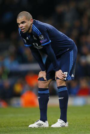 Pepe, en el partido ante el City.