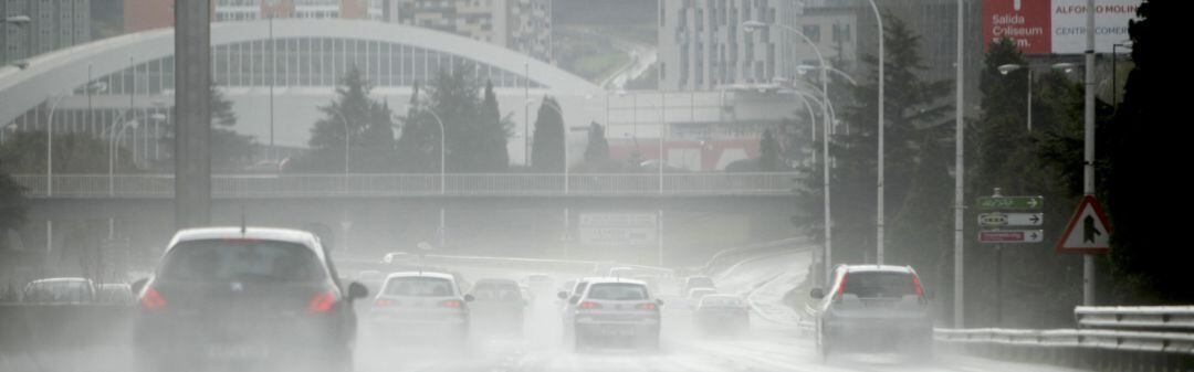 Lluvia en Alfonso Molina, A Coruña