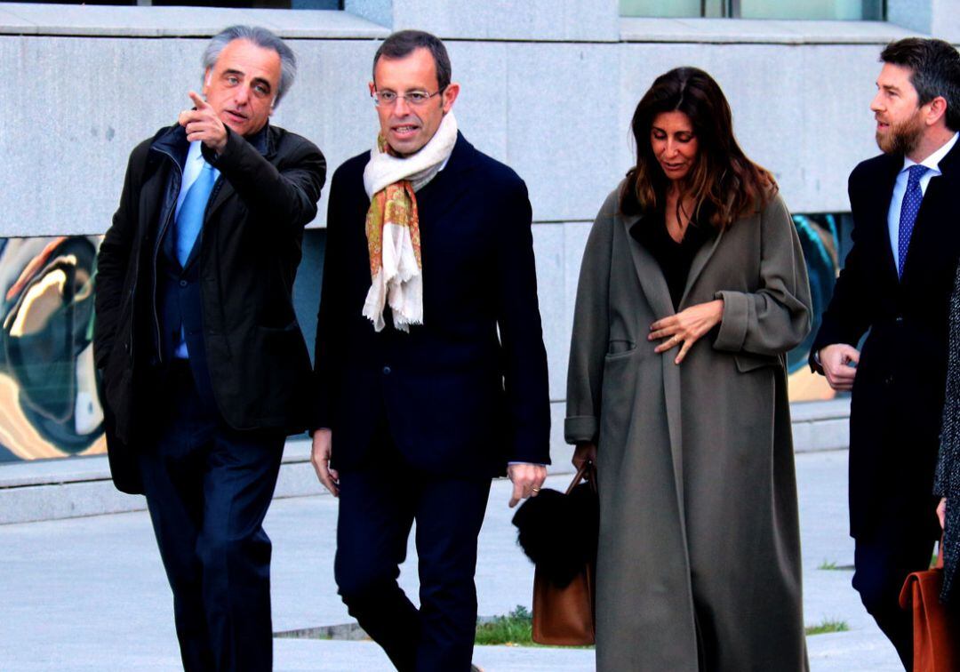 L&#039;expresident del Barça Sandro Rosell arriba a l&#039;Audiència Nacional 